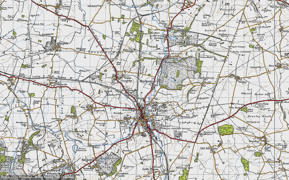 Old Map of Manthorpe, 1946 in 1946