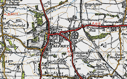 Map Of Alfreton Npo621432 Index Map 