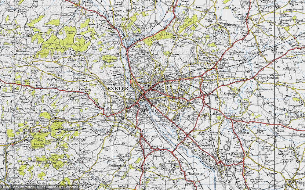 Map Of Exeter Npo702405 Large 