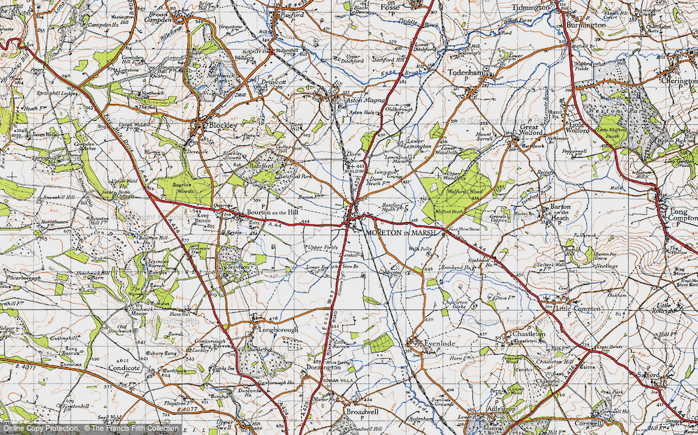 Old Maps Of Moreton In Marsh Francis Frith   Map Of Moreton In Marsh Npo783764 