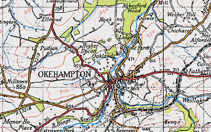 Okehampton Postcode Map Okehampton photos, maps, books, memories - Francis Frith