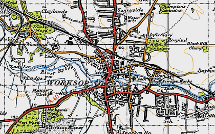 Worksop Area Map