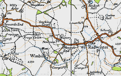 Old map of Maple End in 1946