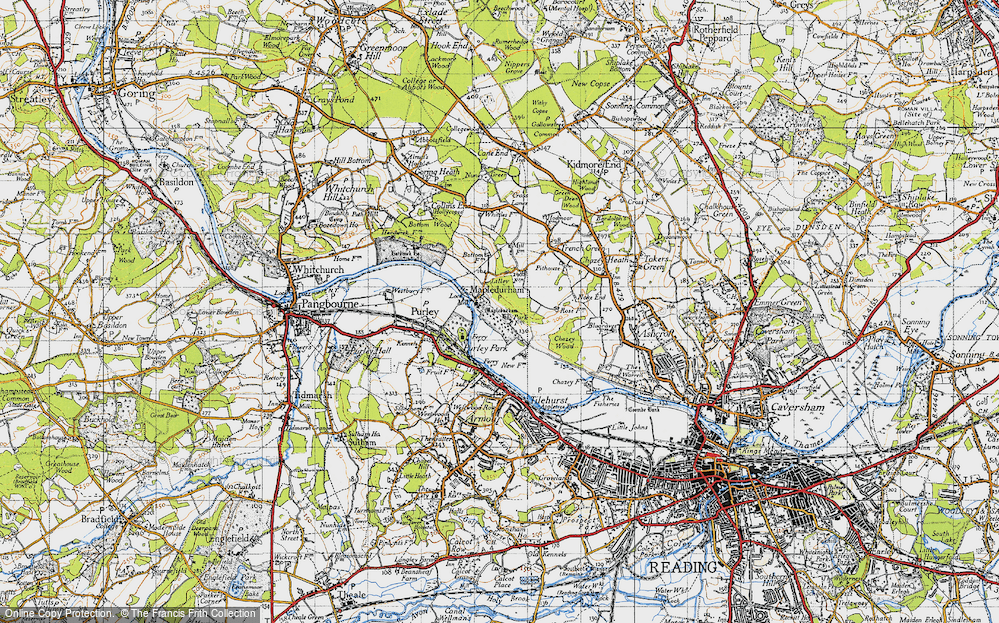 Old Map of Mapledurham, 1947 in 1947