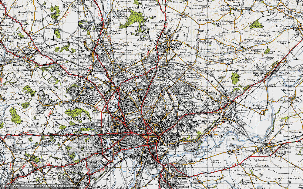 Old Map of Mapperley Park, 1946 in 1946