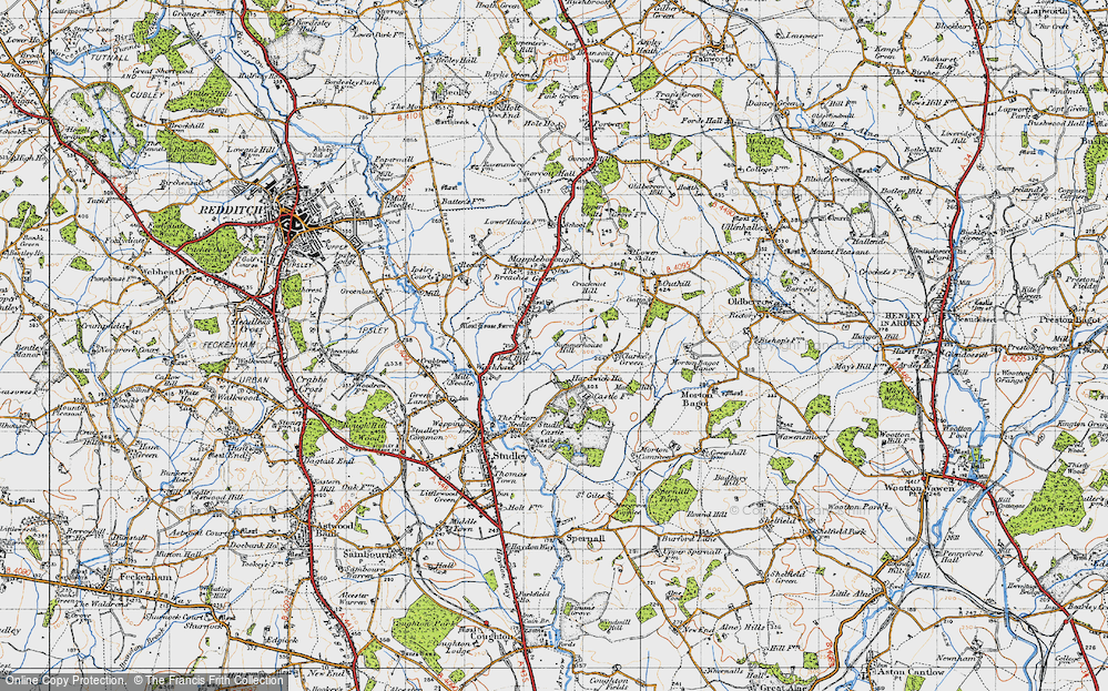 Old Map of Mappleborough Green, 1947 in 1947