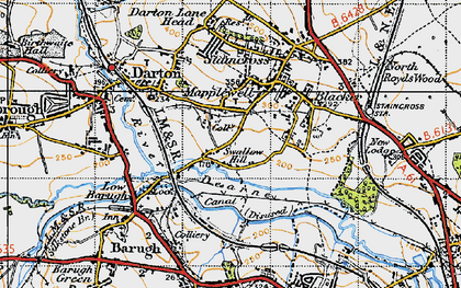 Old map of Mapplewell in 1947