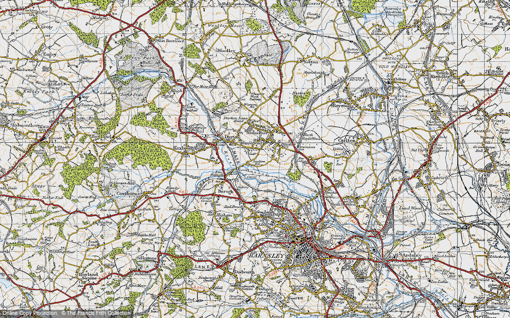 Historic Ordnance Survey Map of Mapplewell, 1947