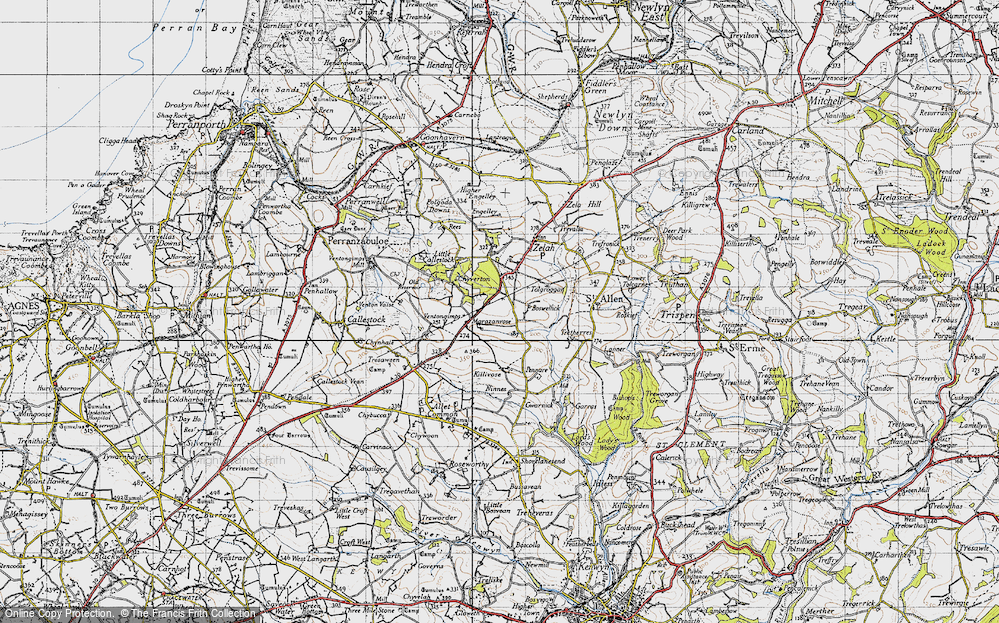 Old Map of Marazanvose, 1946 in 1946