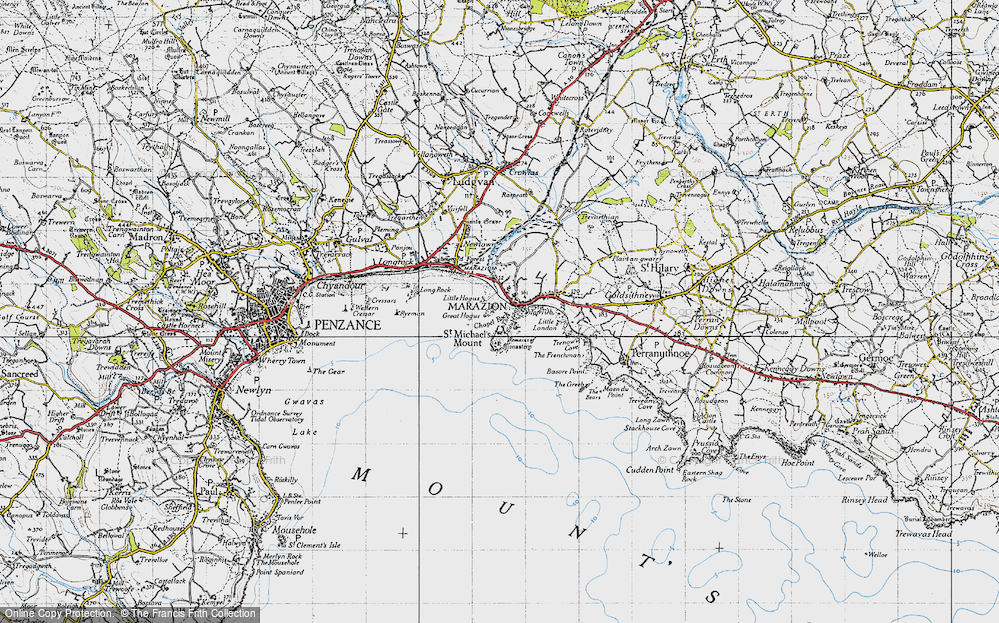 Old Map of Marazion, 1946 in 1946