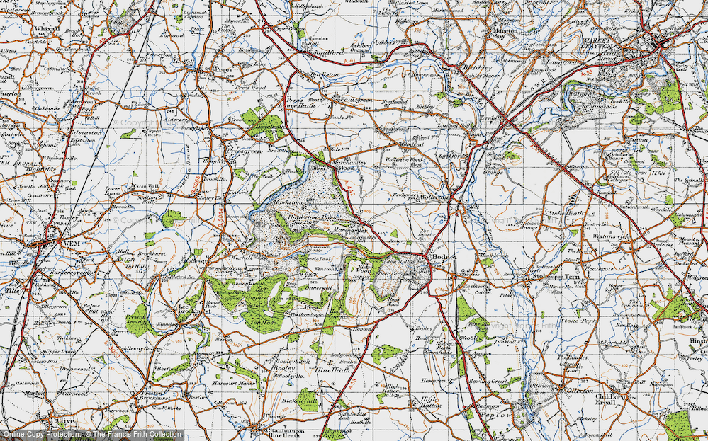 Old Map of Marchamley, 1947 in 1947