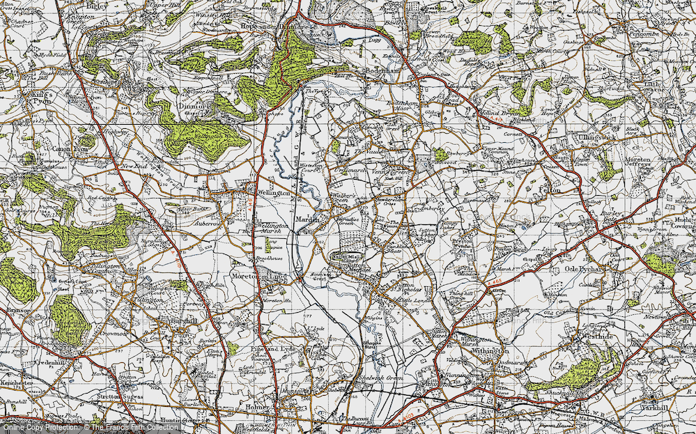 Old Map of Marden, 1947 in 1947