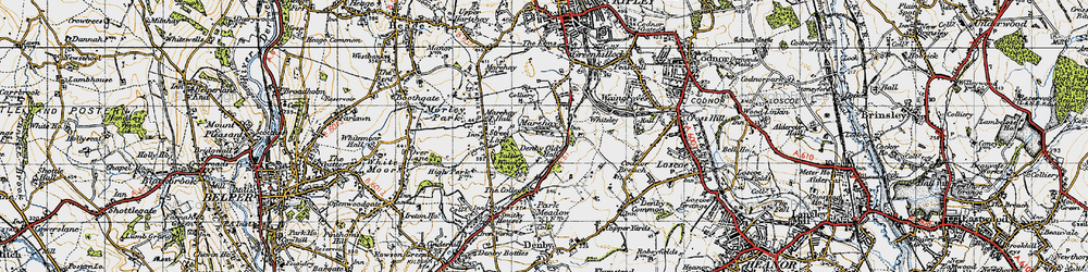 Old map of Marehay in 1946