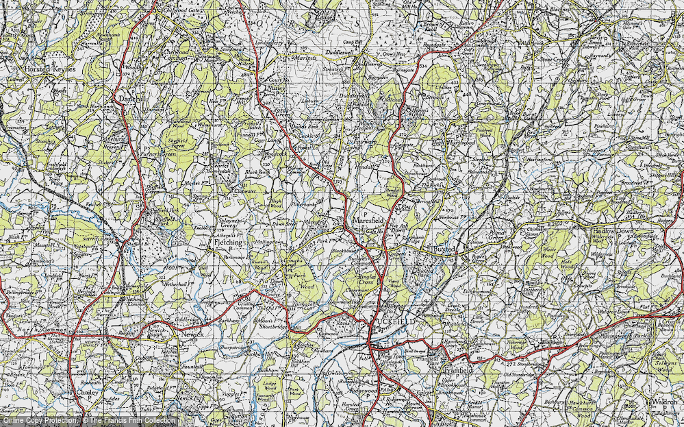 Old Map of Maresfield Park, 1940 in 1940