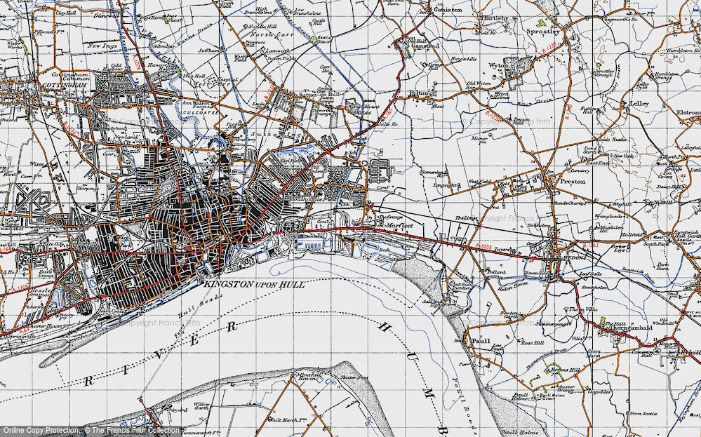 Old Map of Marfleet, 1947 in 1947