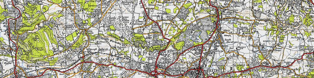 Old map of Margery in 1940