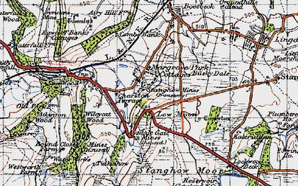 Old map of Aysdale Gate in 1947