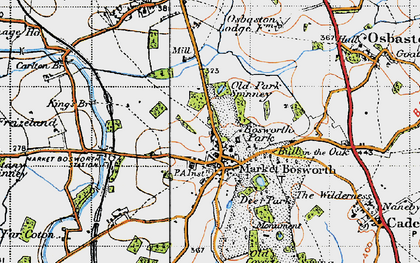 Market Bosworth 1946 Npo774679 Index Map 