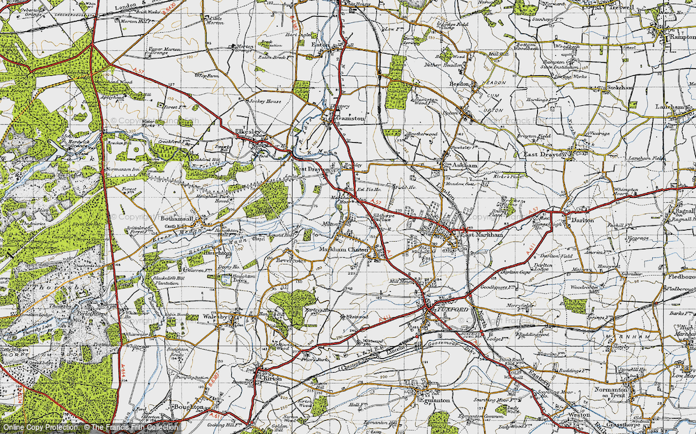 Old Map of Markham Moor, 1947 in 1947