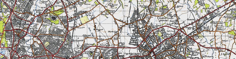 Old map of Marks Gate in 1946