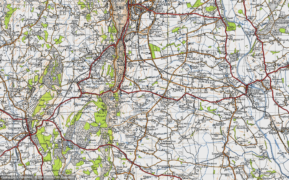 Old Map of Marl Bank, 1947 in 1947