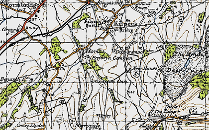 Old map of Marlas in 1947