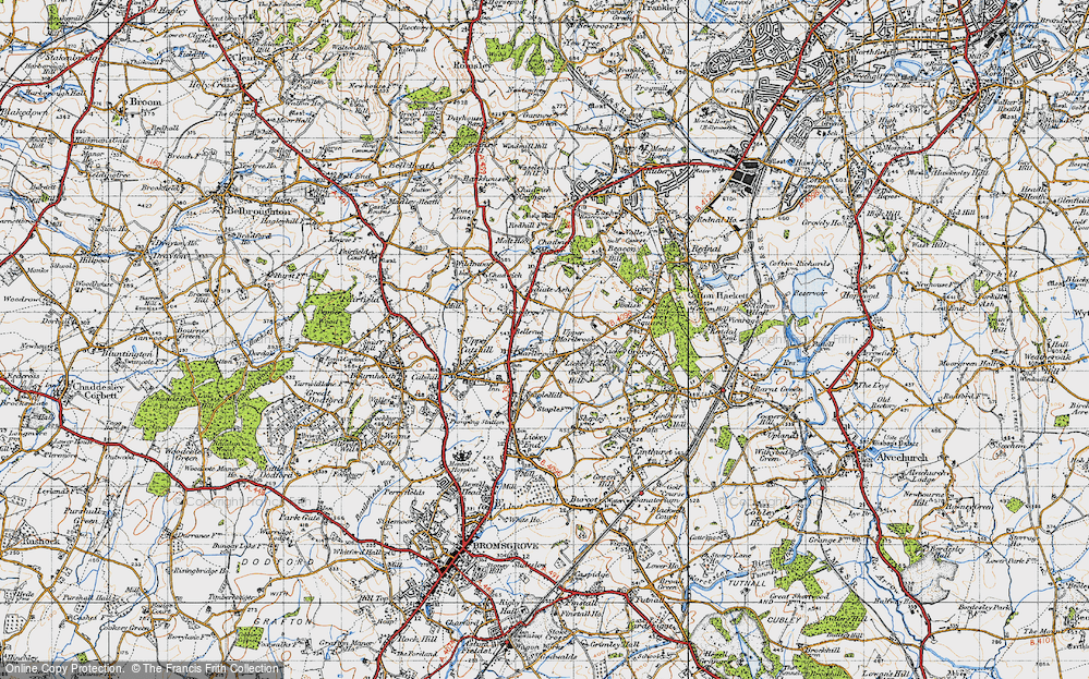 Old Map of Marlbrook, 1947 in 1947