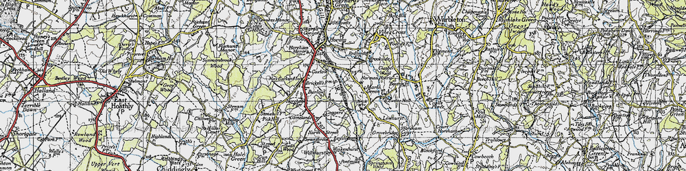 Old map of Winkenhurst in 1940