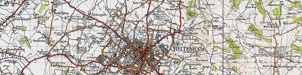 Old map of Marle Hill in 1946
