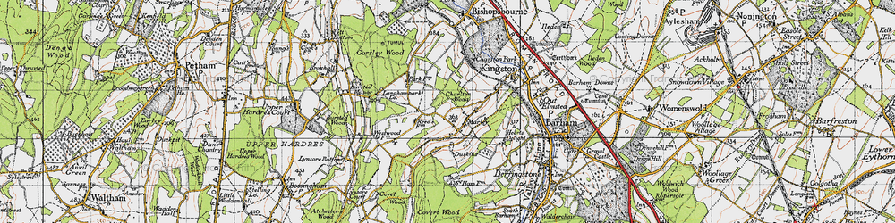 Old map of Marley in 1947