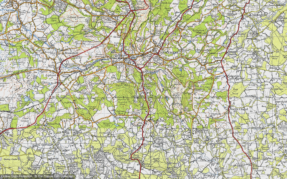 Old Map of Marley Heights, 1940 in 1940