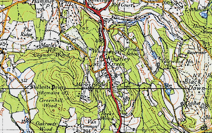 Old map of Marley Heights in 1940