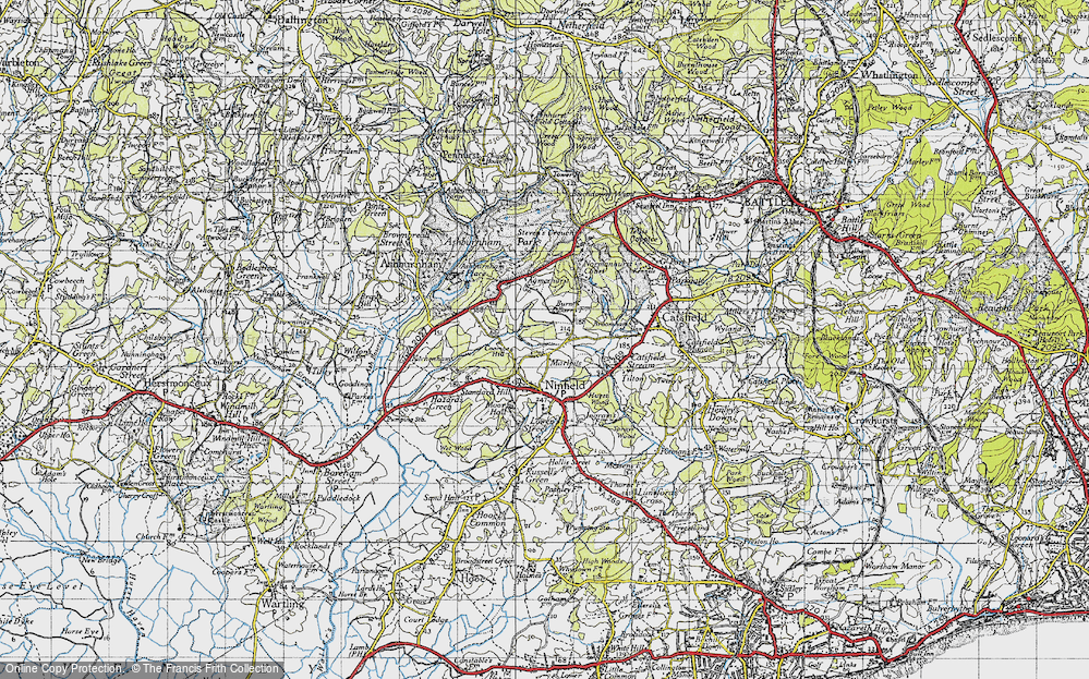 Old Map of Marlpits, 1940 in 1940