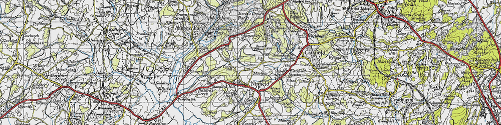 Old map of Marlpits in 1940