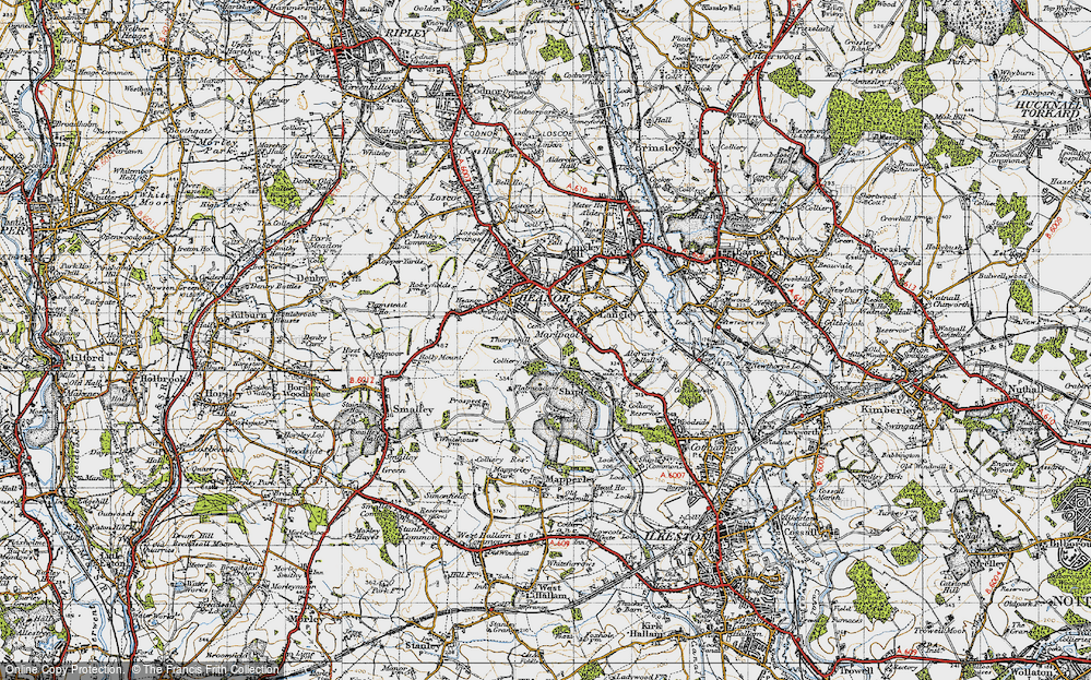 Old Map of Marlpool, 1946 in 1946