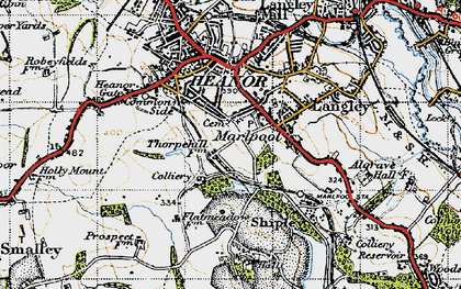 Old map of Marlpool in 1946