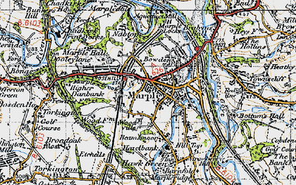 Old map of Marple in 1947