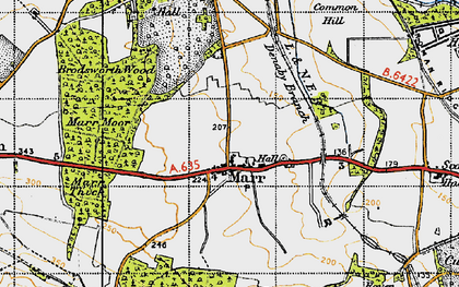 Old map of Melton Wood in 1947