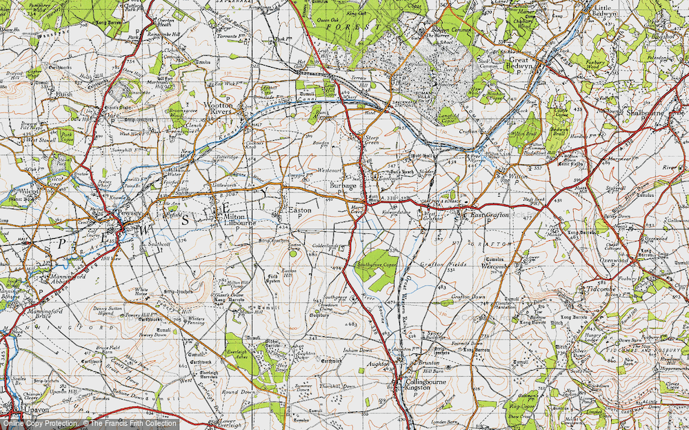 Old Map of Marr Green, 1940 in 1940