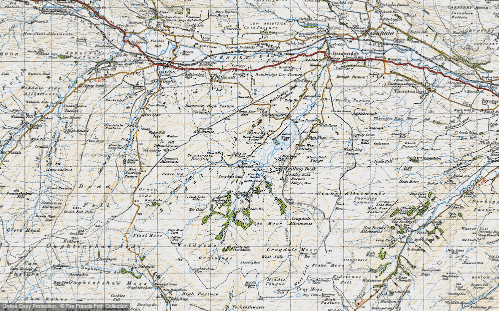 Old Map of Marsett, 1947 in 1947