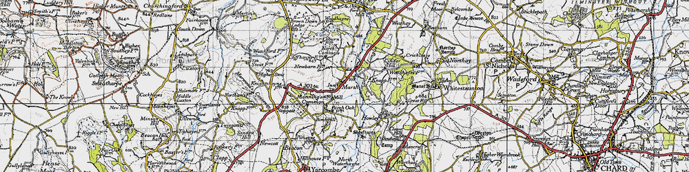 Old map of Marsh in 1946