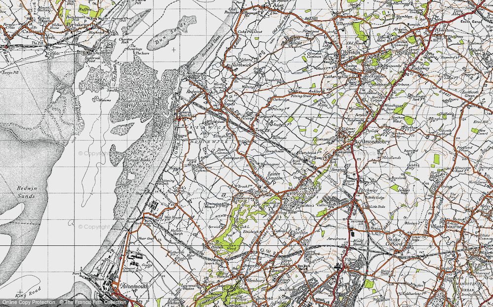 Old Map of Marsh Common, 1946 in 1946