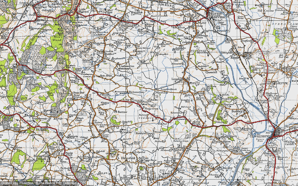Old Map of Marsh End, 1947 in 1947