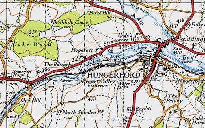 Old map of Marsh Gate in 1945