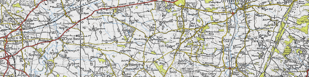 Old map of Marsh Green in 1946