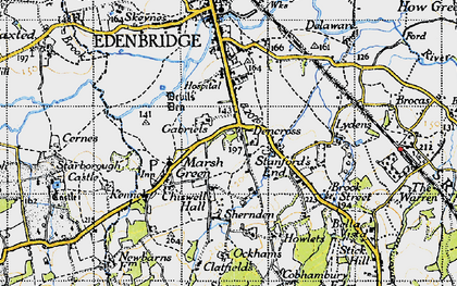 Old map of Den Cross in 1946