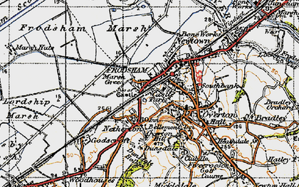 Old map of Marsh Green in 1947
