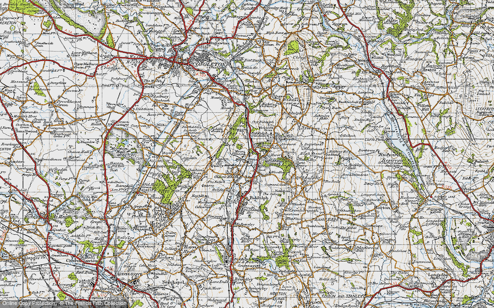 Old Map of Marsh Green, 1947 in 1947