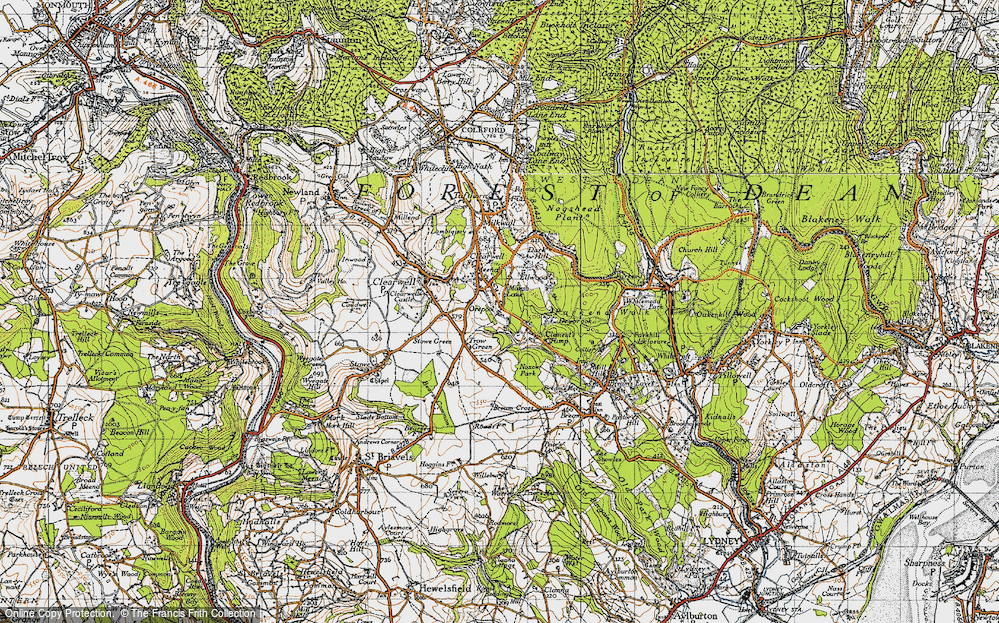 Old Map of Marsh Lane, 1946 in 1946