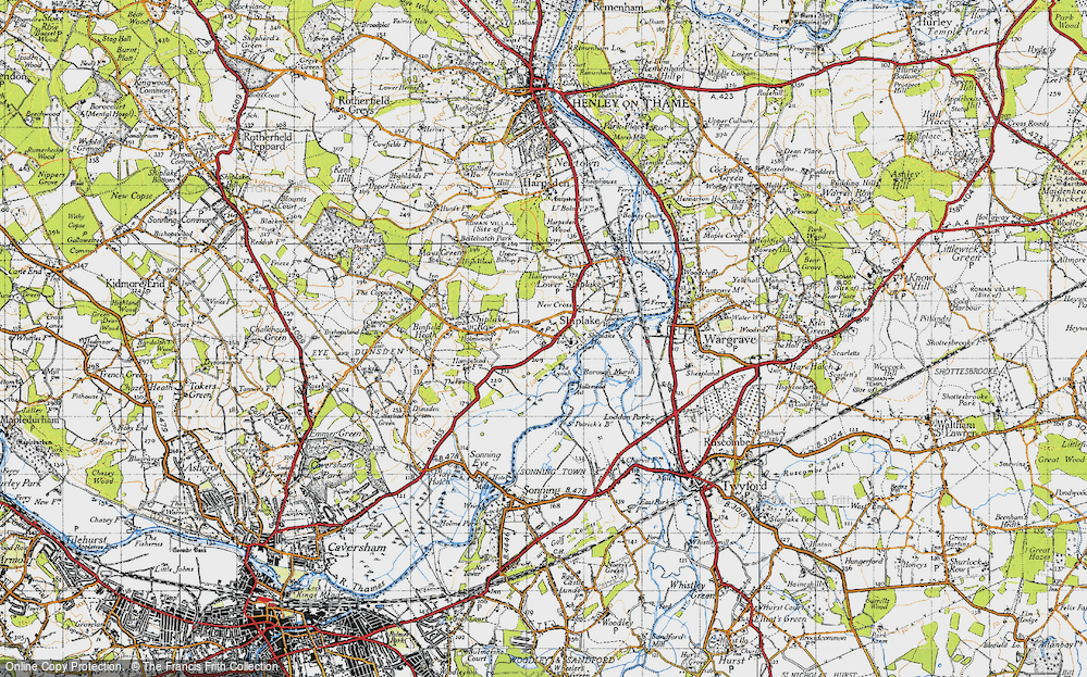 Old Map of Marsh Lock, 1947 in 1947